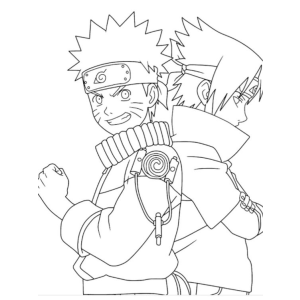 Naruto e Sasuke Prontos para a Aventura