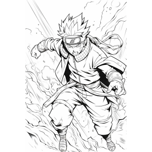 Naruto em Ação: Arte para Colorir
