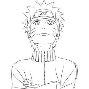 Naruto Uzumaki: A Lenda de Konoha em Preto e Branco