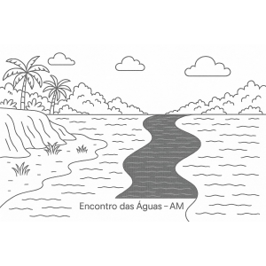 Paisagem do Encontro das Águas