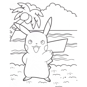 Pikachu Tropical Adventure