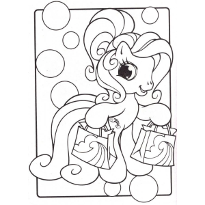 Pinkie Pie com balões e cupcakes para colorir