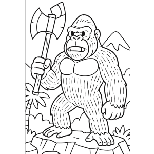 Potente King Kong com Machado