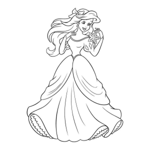 Princesa Encantadora para Colorir