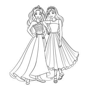 Princesas Encantadas para Colorir