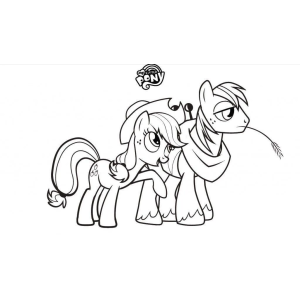 Rainbow Dash correndo pelo campo para colorir
