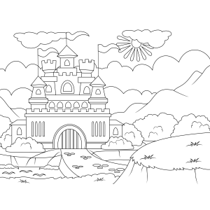 Reino Encantado para Colorir