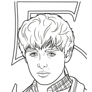 Retrato de Will Byers para colorir