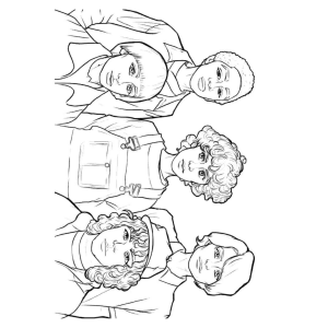 Retratos da turma de Stranger Things para colorir