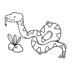 Serpente Sereno no Jardim