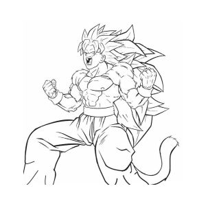 Super Saiyan Instinct: Goku in Full Power