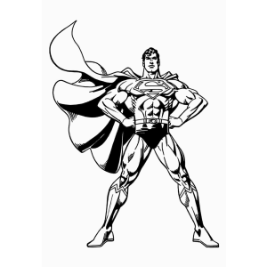Superman Pronto para Colorir: Um Ícone dos Quadrinhos
