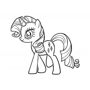 Sweetie Belle sentada para colorir