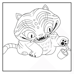 Tigre Brincalhão das Guerreiras do K-Pop
