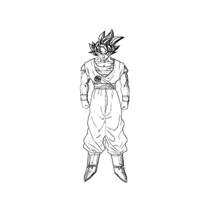 Transforme Goku com Cores Vibrantes