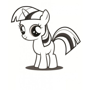 Twilight Sparkle pequenininha para colorir