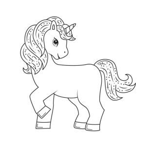 Unicórnio Mágico para Colorir