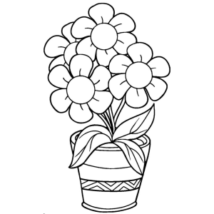 Vibrante Pote de Flores