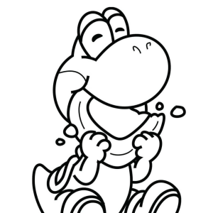 Yoshi Alegre em Preto e Branco