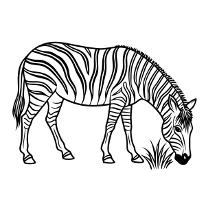 Zebra Encantada para Colorir
