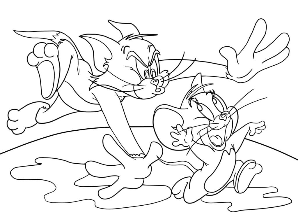 Tom e Jerry: A Grande Aventura para Colorir