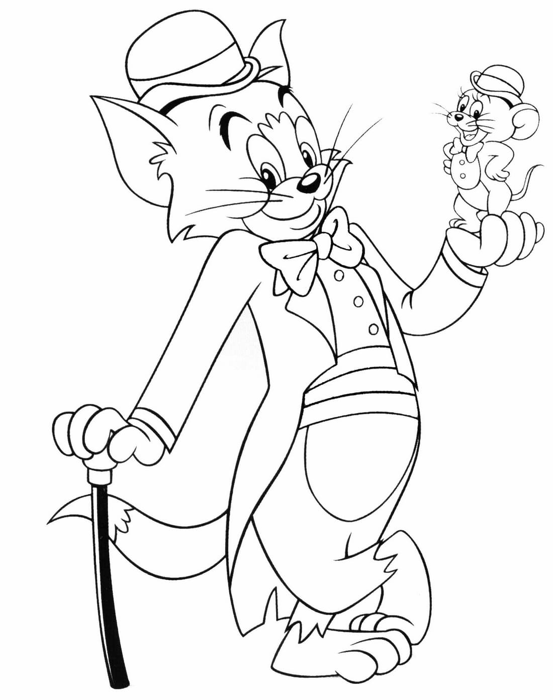 Tom e Jerry em Trajes Elegantes