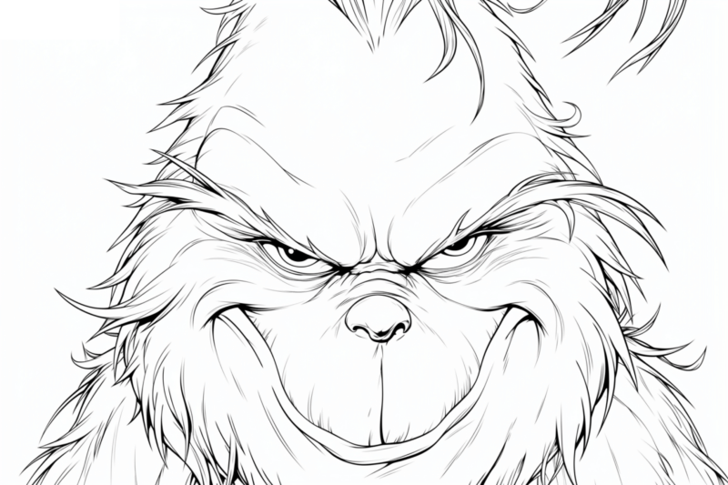 Transforme o Grinch com Cores Vibrantes