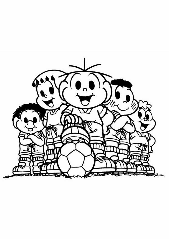 Turma da Mônica em Ação no Futebol