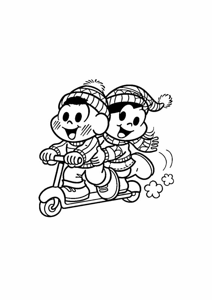 Turma da Mônica em Aventura de Patinete