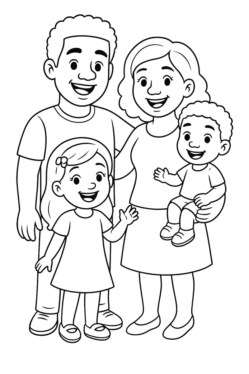 Um Dia Colorido em Família