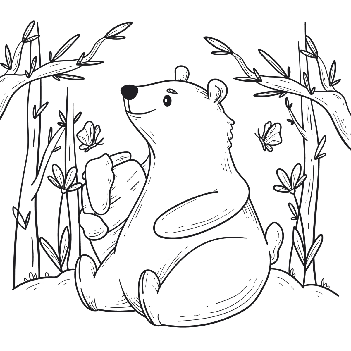 O Urso Feliz na Floresta Encantada