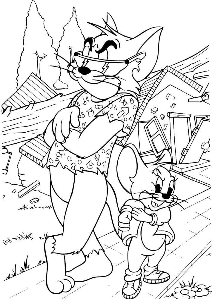 Vamos Colorir com Tom e Jerry Estilosos