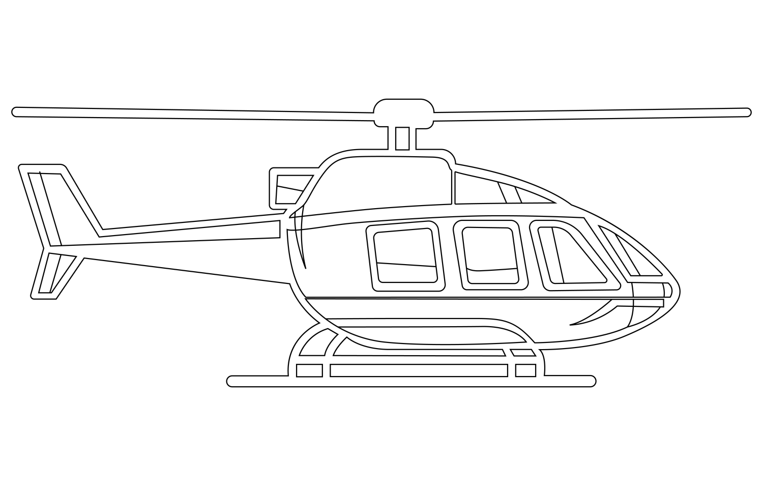 Vamos Colorir um Helicóptero Detalhado!