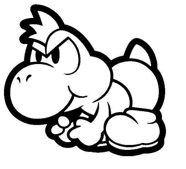 Yoshi bebê para colorir